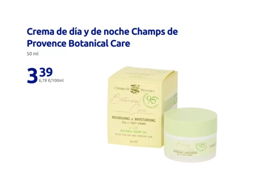 Crema de día y de noche Champs de Provence Botanical Care/ ACTION