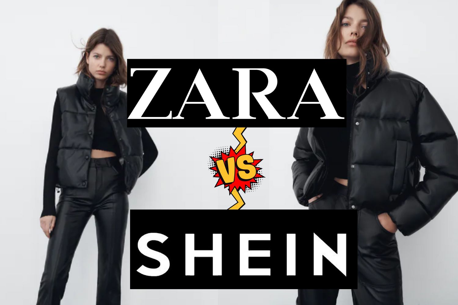 abrigo de Zara en TikTok etiqueta Shein