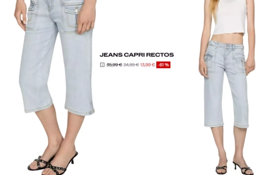 Capri holgado/ MANGO OUTLET