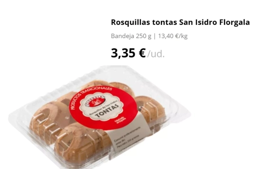 Rosquillas tontas San Isidro Florgala/ MERCADONA