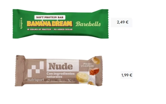 Barritas saludables de plátano/ Fotomontaje