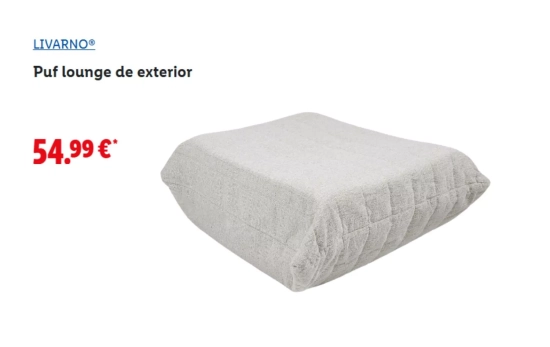 Puf estilo mesa/ LIDL