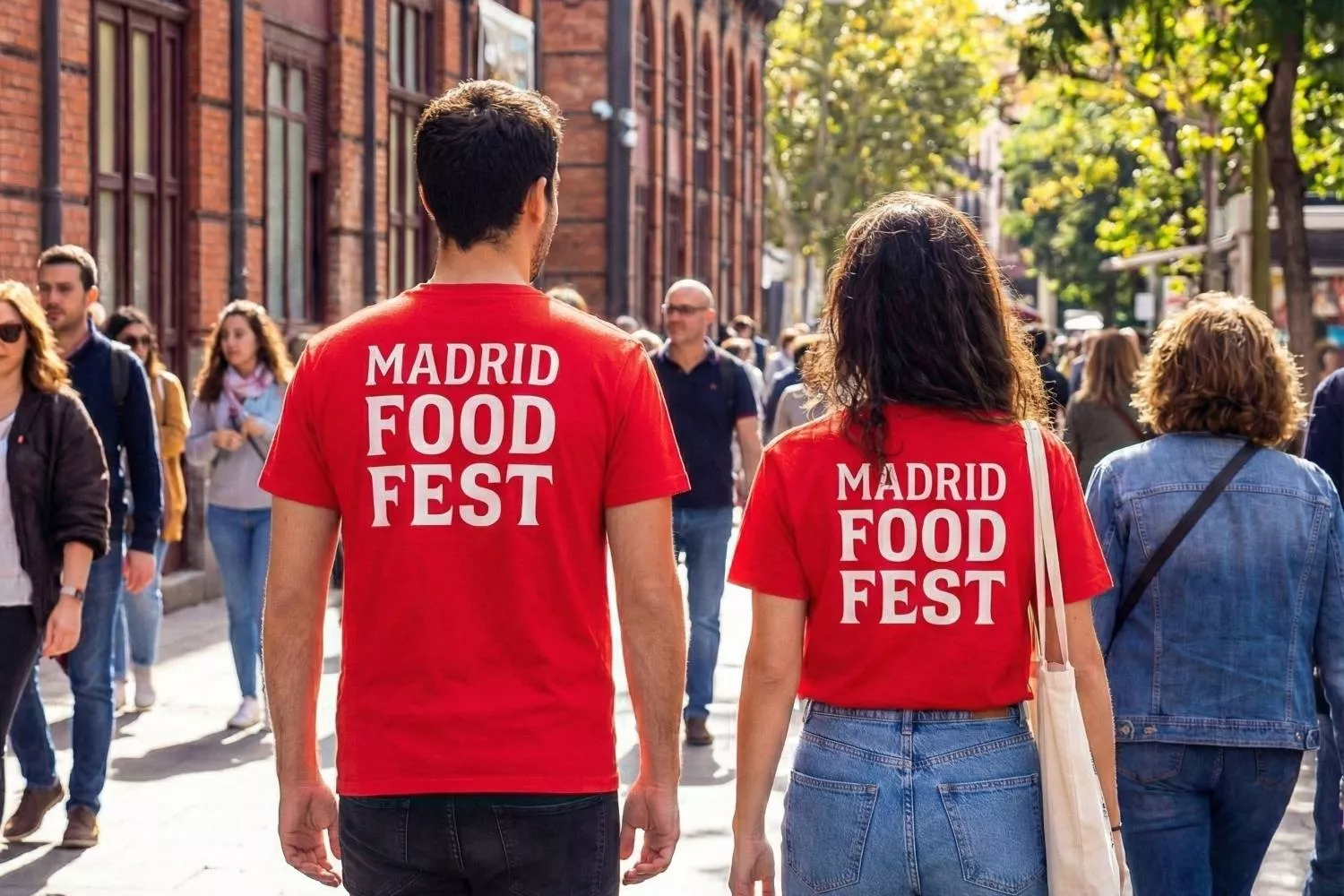 Dos personas que van al Madrid Food Fest   EP   Madrid Food Fest