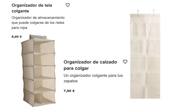 Zapatero y organizador colgante para ropa y calzado/ PRIMARK