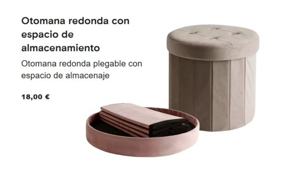 Otomanas organizadora/ PRIMARK