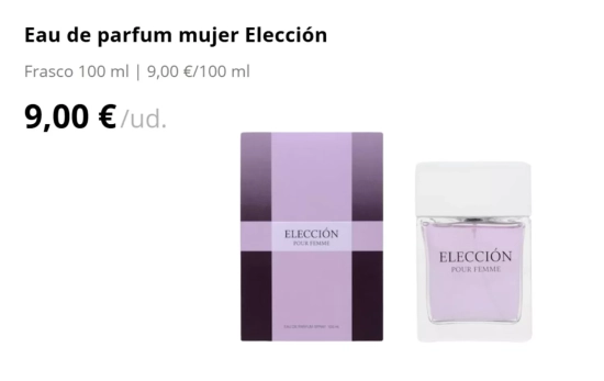 Eau de parfum mujer Elección/ MERCADONA