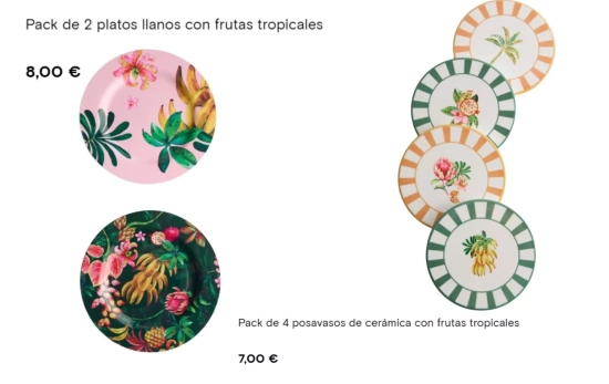 Platos y posavasos/ PRIMARK