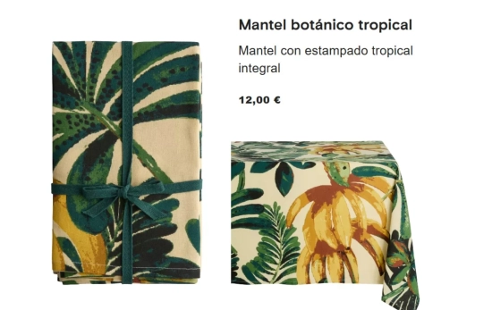 Mantel botánico/ PRIMARK