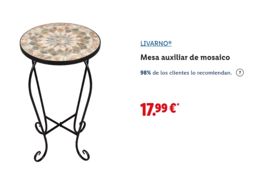 Mesa mosaico/ LIDL