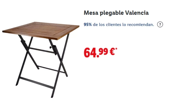 Mesa plegable/ LIDL