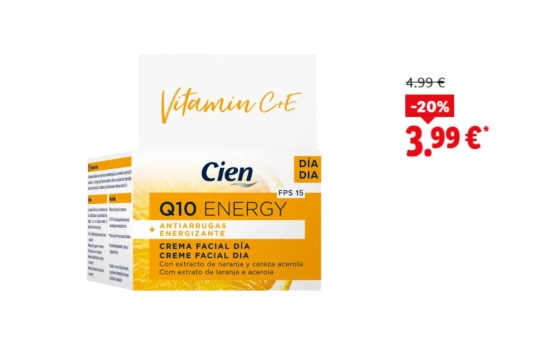 Crema Energy Vitaminas Día/ LIDL