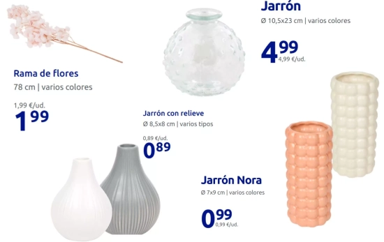 Jarrones de decoración/ ACTION