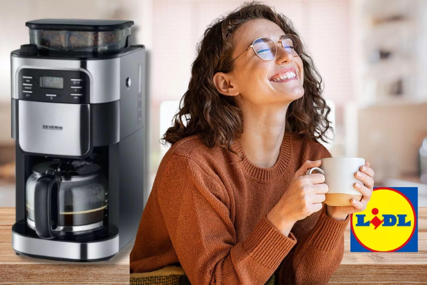 La cafetera con molinito más cómoda del mercado es de Lidl/ Fotomontaje Consumidor Global