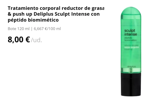 Tratamiento corporal reductor de grasa & push up Deliplus Sculpt Intense / MERCADONA