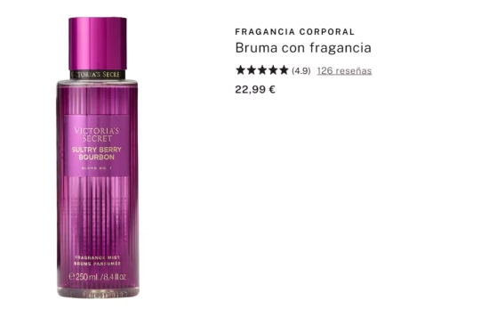  Victoria's Secret Fragancia corporal de bayas/ VICTORIA'S SECRET
