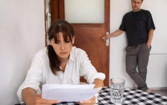 Una pareja revisa unos documentos / FREEPIK
