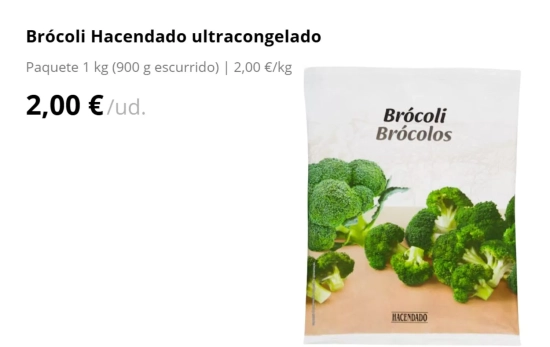 Brocoli congelado/ MERCADONA