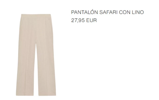 Pantalón de lino/ ZARA