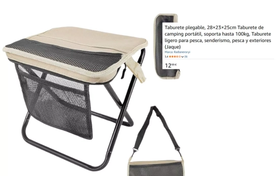 Silla plegable mínimo espacio/ AMAZON