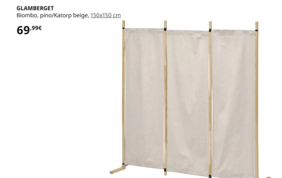 GLAMBERGET Biombo/ IKEA