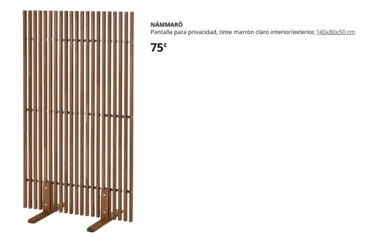NÄMMARÖ Pantalla para privacidad/ IKEA
