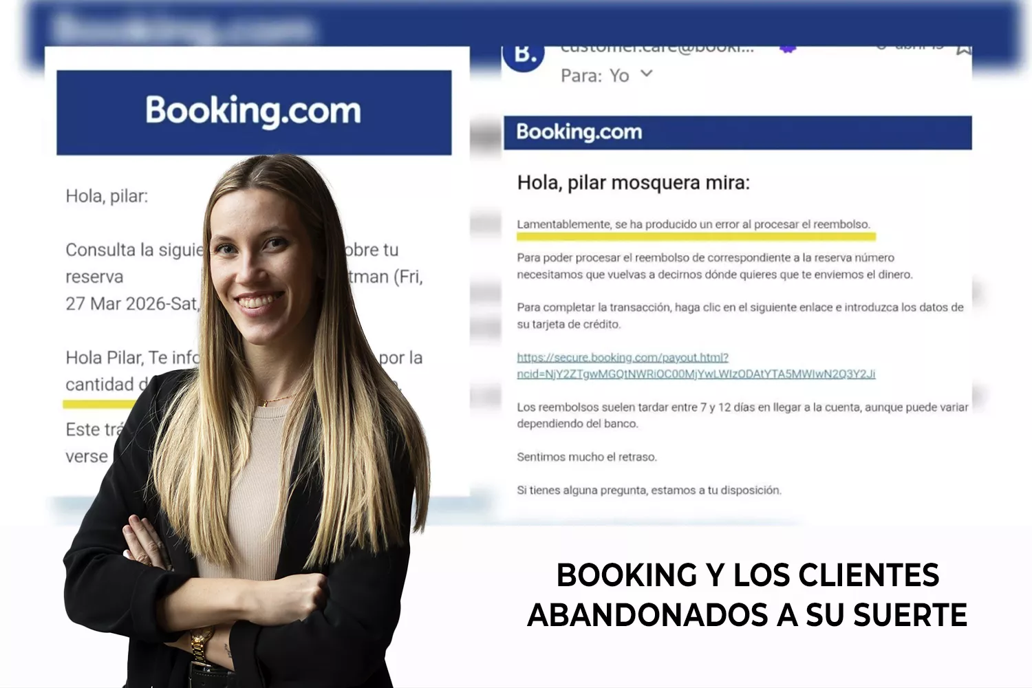 Videoblog Ana Siles sobre Booking y los clientes abandonados a su suerte / Fotomontaje