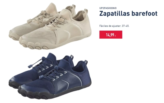 Zapatillas barefoot/ ALDI