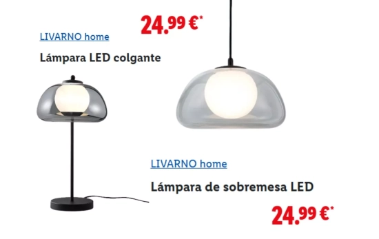 Juego de lámparas vintage / LIDL Juego de lámparas vintage / LIDL
