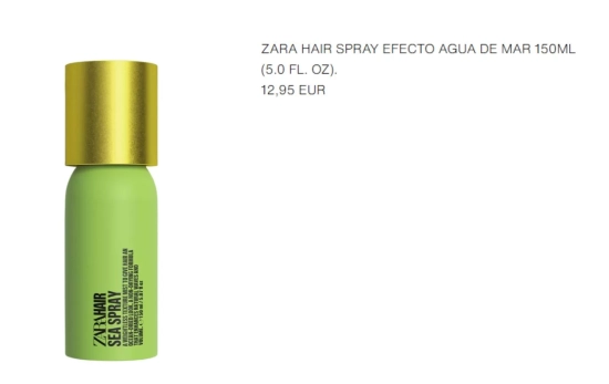 Zara Spray Sal de mar/ ZARA