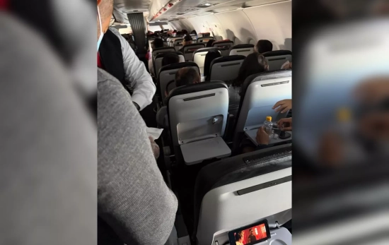 El asiento de Gustavo en el avión de Avianca CEDIDA