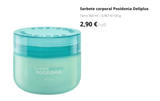 Sorbete corporal Posidonia Deliplus/ MERCADONA