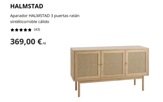 Aparador HALMSTAD 3/ JYSK