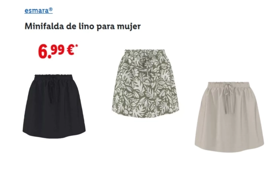 Falda lino/ LIDL