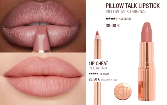 Lip combo Pillow Talk/ CHALOTTETILBURY Lip combo Pillow Talk/ CHALOTTETILBURY