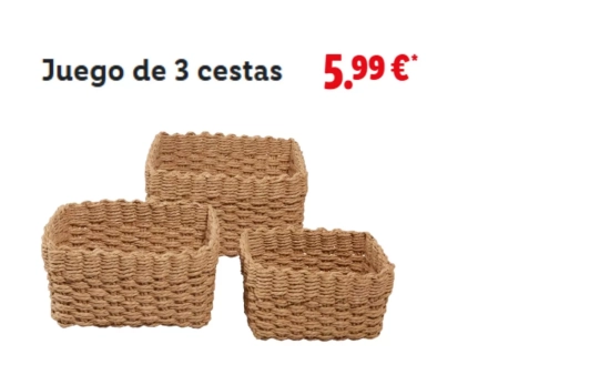 Juego de cestas para las naranjas/ LIDL Juego de cestas para las naranjas/ LIDL