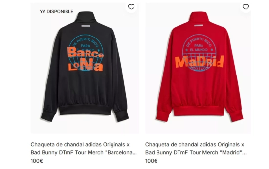 Chaqueta de chandal adidas Originals x Bad Bunny DTmF Tour Merch/ FOOTDISTRICT Chaqueta de chandal adidas Originals x Bad Bunny DTmF Tour Merch/ FOOTDISTRICT
