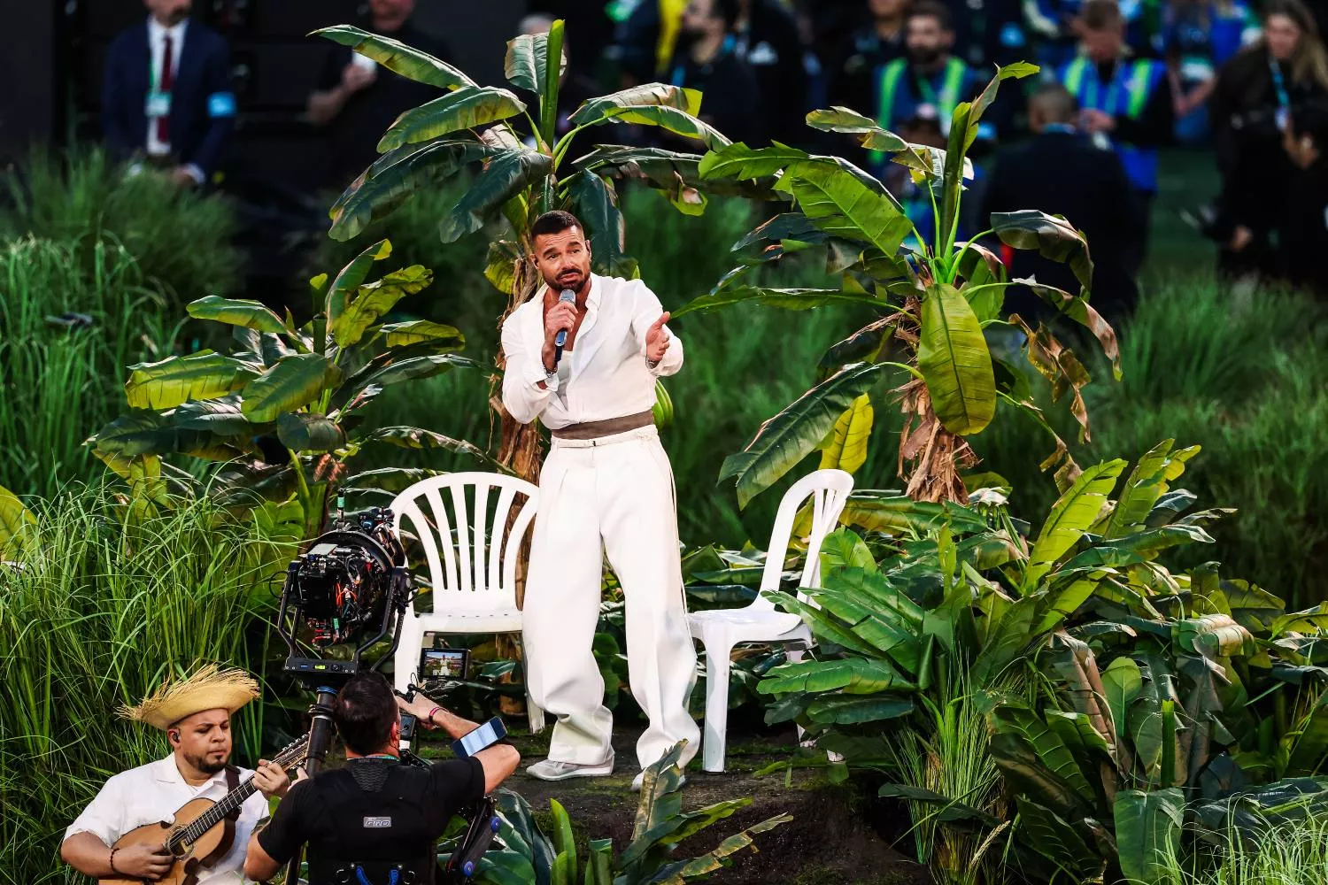 Ricky Martín durante su actuación en la Super Bowl 2026   EP