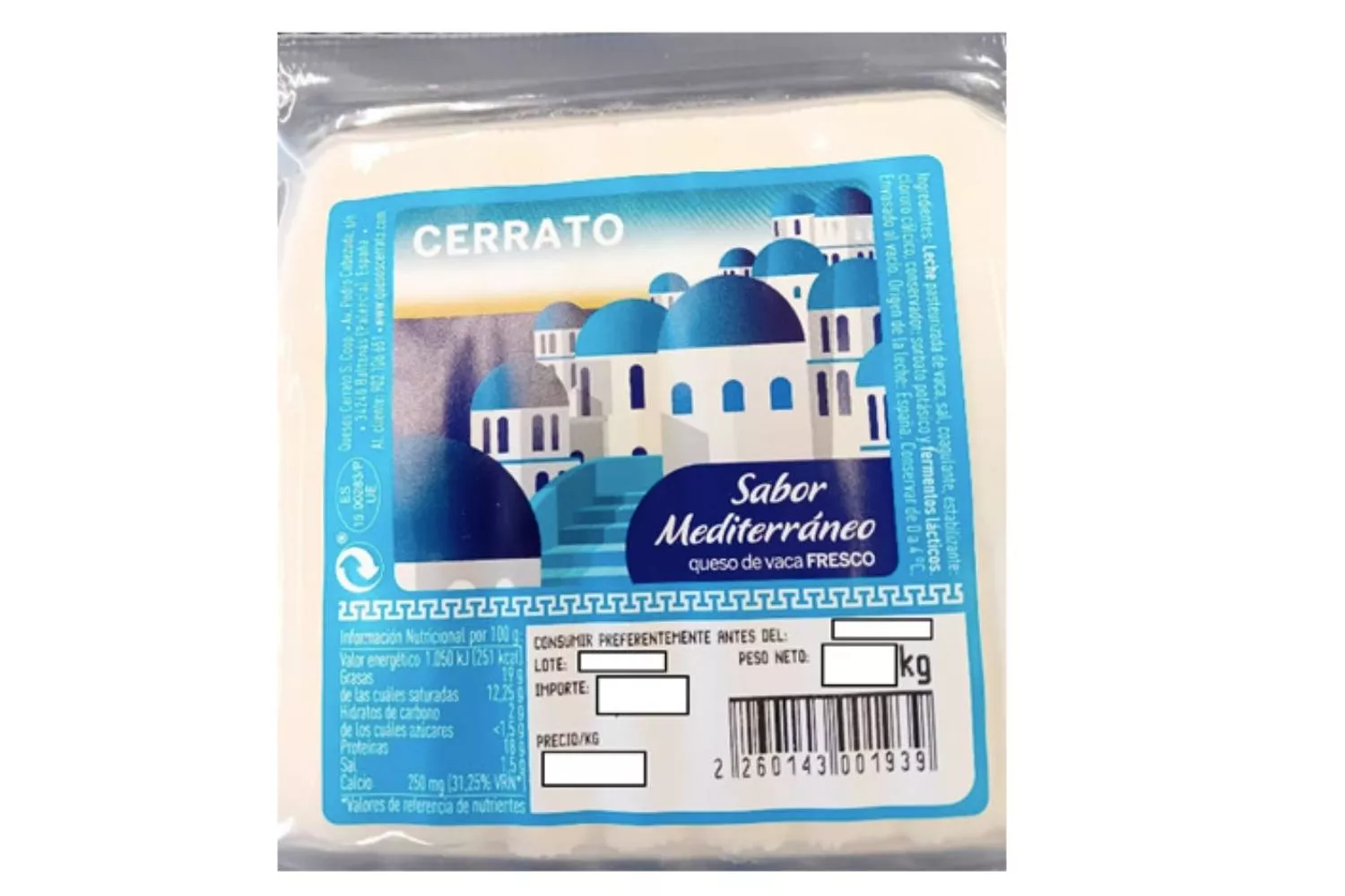 Queso fresco de vaca que contiene listeria / AESAN