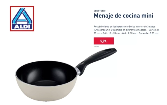 Wok para uno de Aldi/ ALDI