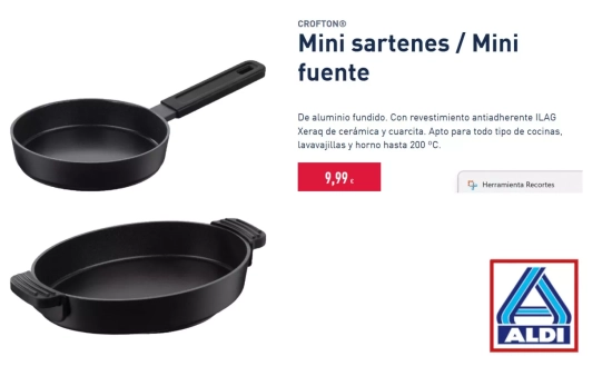 Mini sartenes / Mini fuente/ ALDI