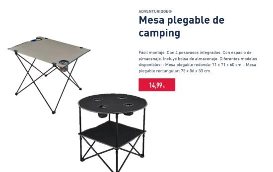 Mesa plegable de camping/ ALDI Mesa plegable de camping/ ALDI