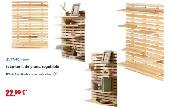 Estanterías de madera/ LIDL