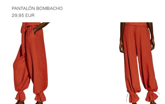 Bombacho rojizo/ ZARA Bombacho rojizo/ ZARA