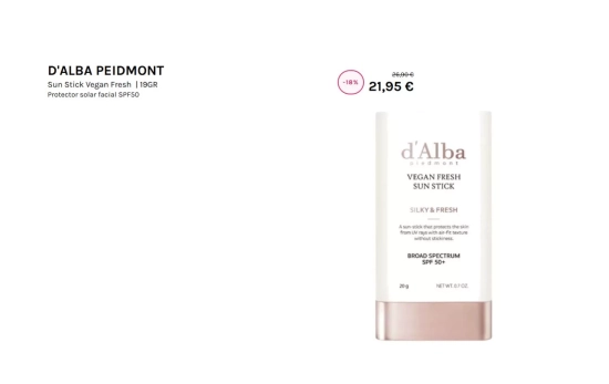 D'ALBA PEIDMONT Sun Stick Vegan Fresh/ DRUNI D'ALBA PEIDMONT Sun Stick Vegan Fresh/ DRUNI