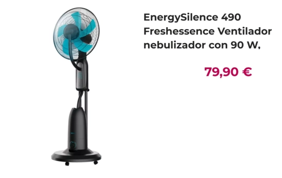 EnergySilence 490 Freshessence Ventilador nebulizador con 90 W/ CECOTEC