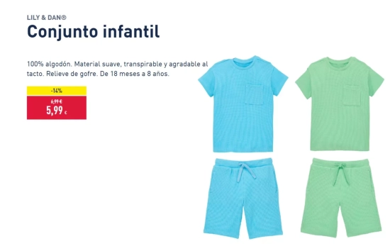 Conjunto infantil/ ALDI