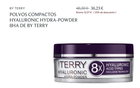 Polvo suelto con ácido hialurónico By Terry/ MYORIGINES Polvo suelto con ácido hialurónico By Terry/ MYORIGINES