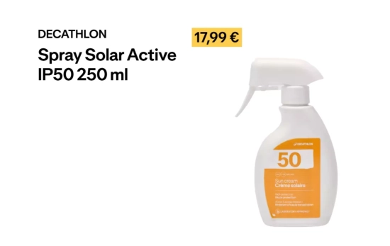 Spray Solar Active IP50 / DECATHLON Spray Solar Active IP50 / DECATHLON