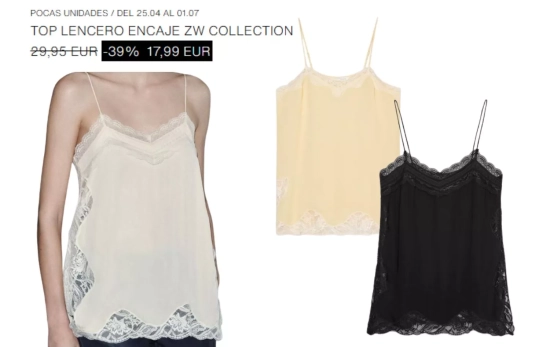 Top lencero/ ZARA Top lencero/ ZARA