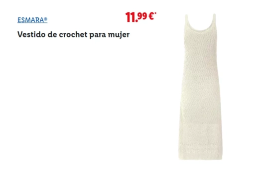 Vestido crochet/ LIDL Vestido crochet/ LIDL